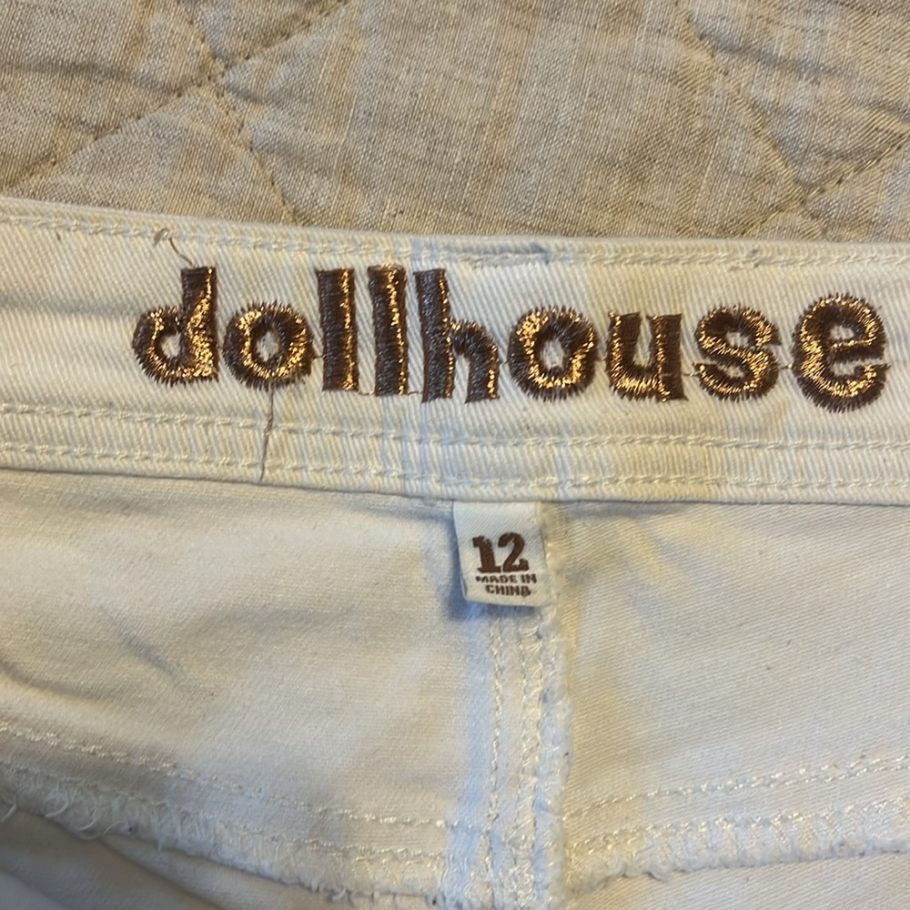 White denim lace shorts - Picture 4 of 5